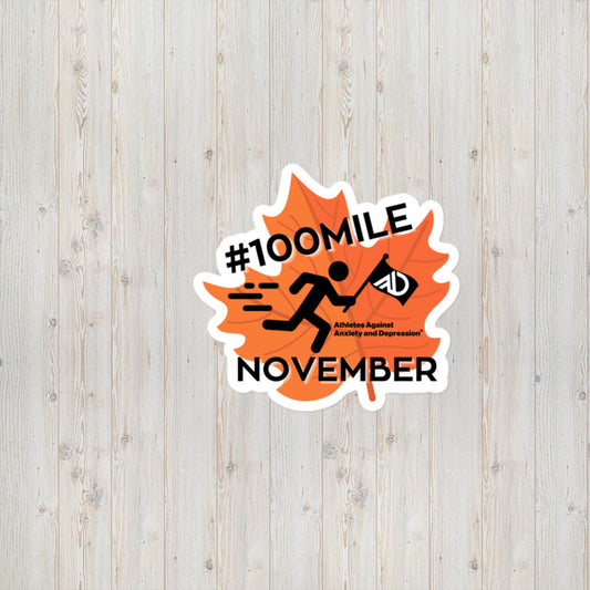 2024 #100MileNovember Dye Cut Bubble-free stickers