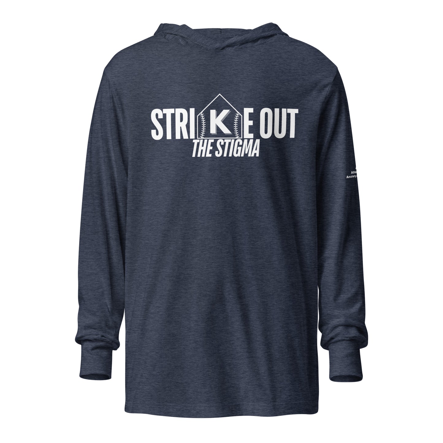 STRIKE OUT the Stigma Hooded long-sleeve tee