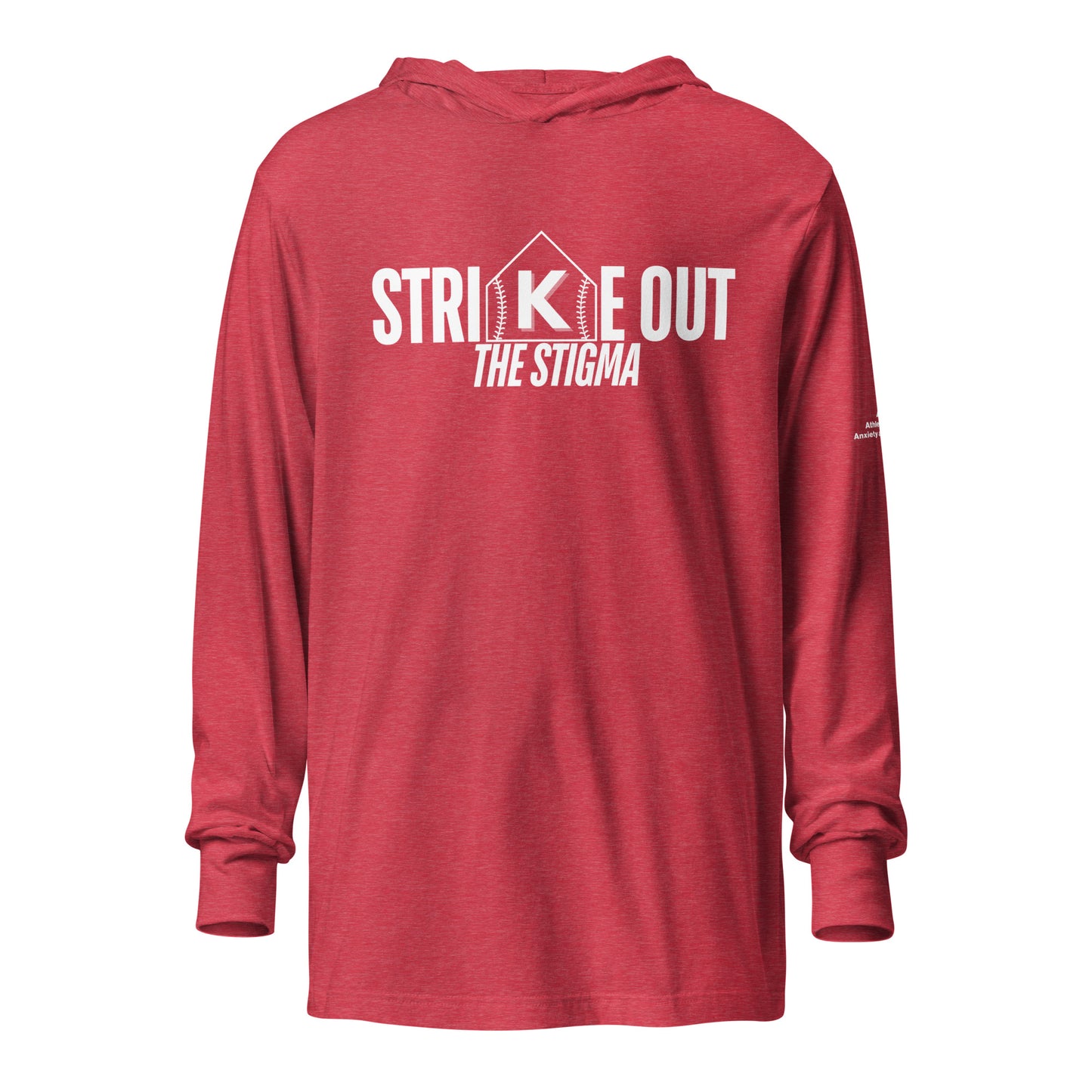 STRIKE OUT the Stigma Hooded long-sleeve tee