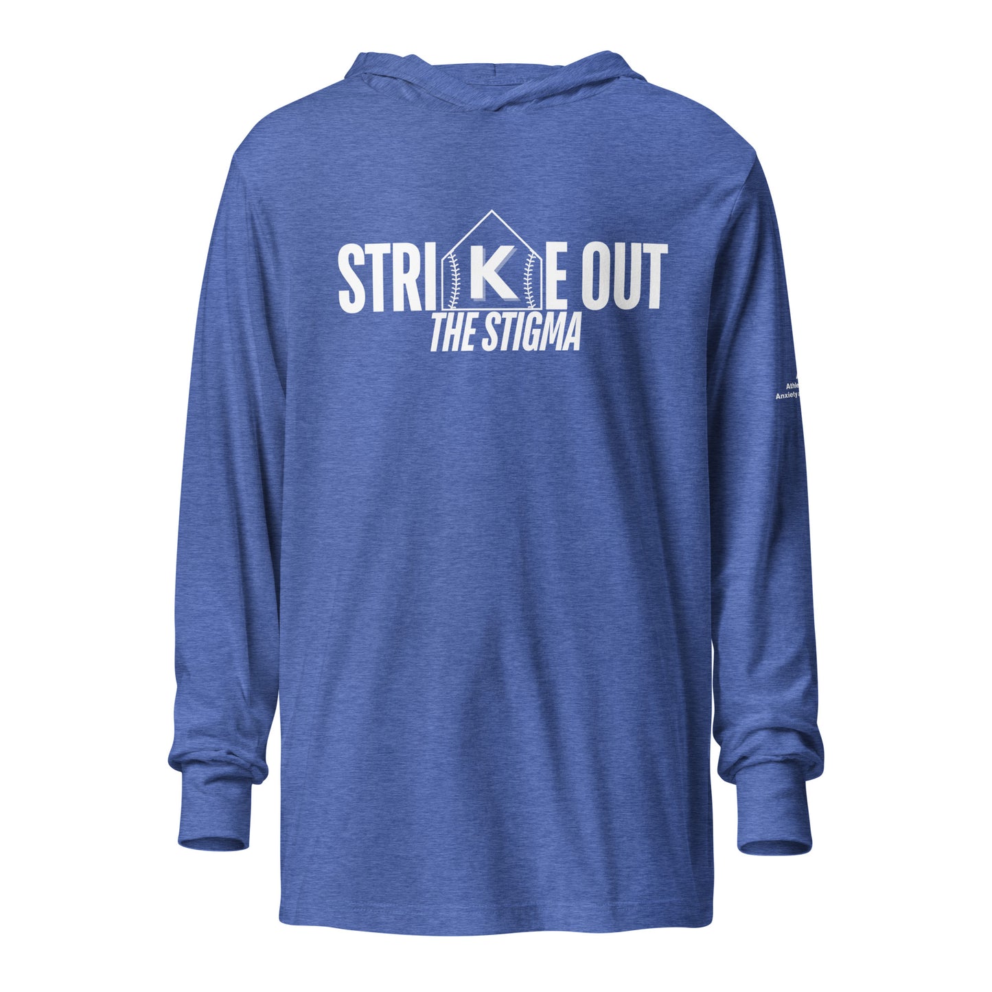 STRIKE OUT the Stigma Hooded long-sleeve tee