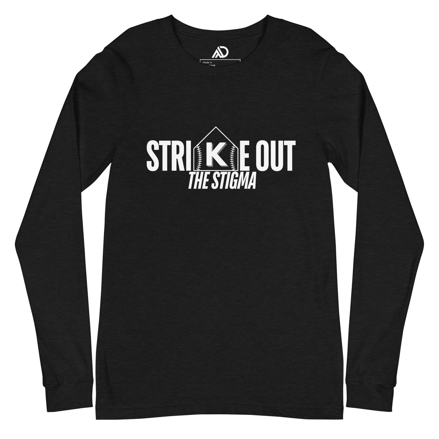 STRIKE OUT the Stigma Unisex Long Sleeve Tee (Horizontal)