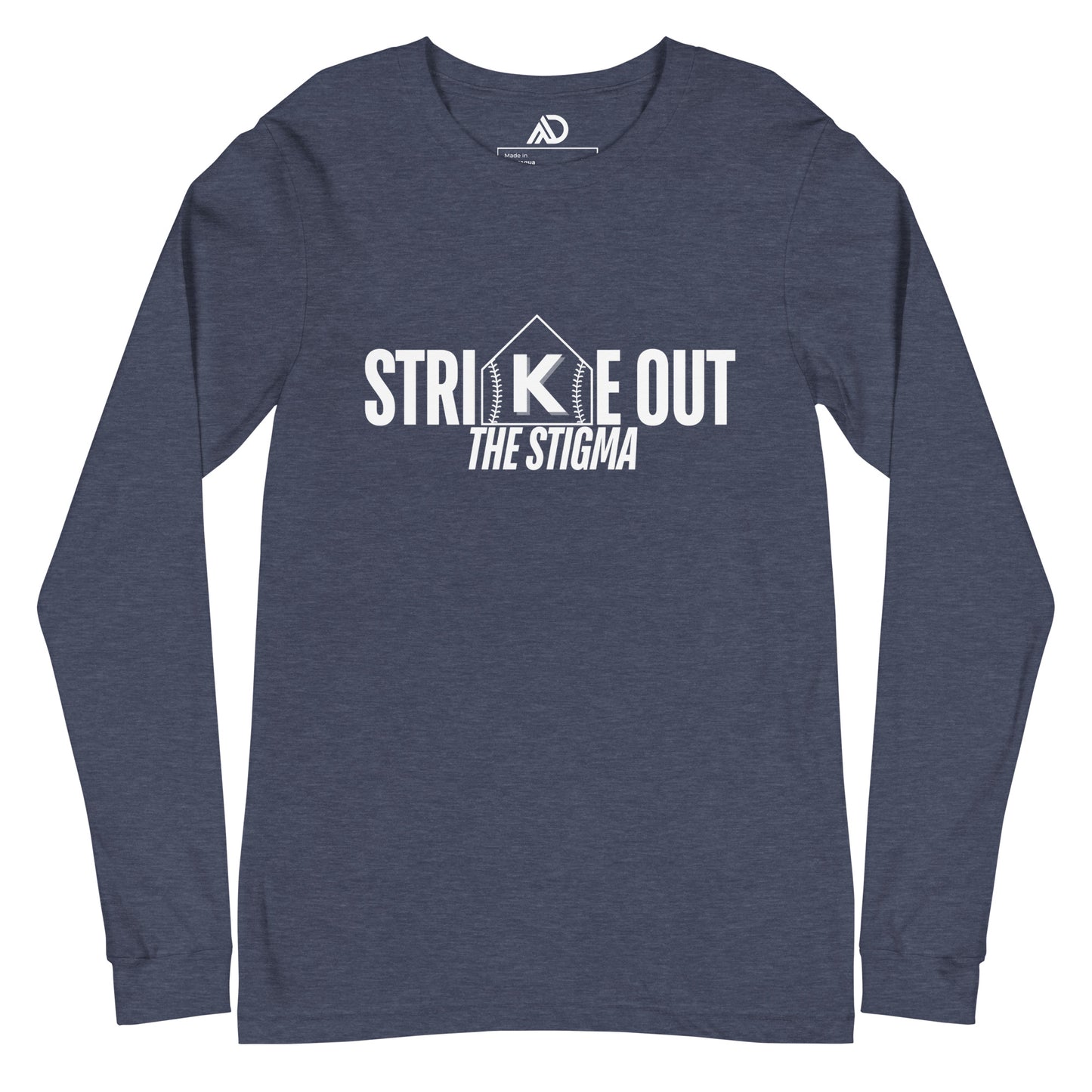 STRIKE OUT the Stigma Unisex Long Sleeve Tee (Horizontal)