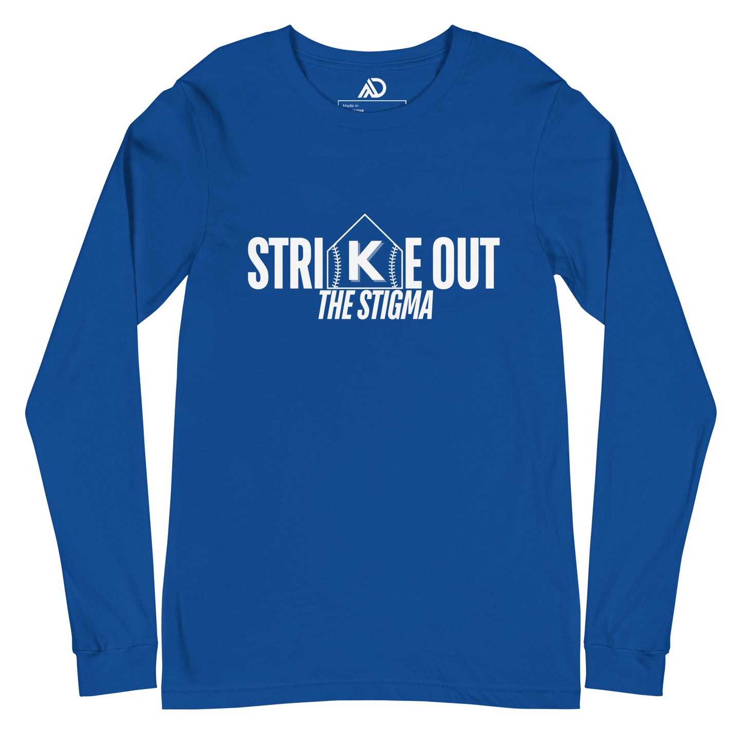 STRIKE OUT the Stigma Unisex Long Sleeve Tee (Horizontal)