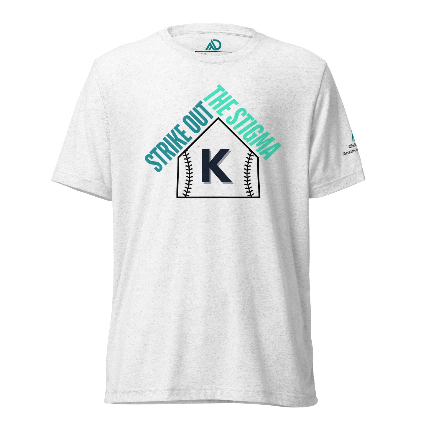 STRIKE OUT the Stigma White/Gray Short sleeve T-shirt