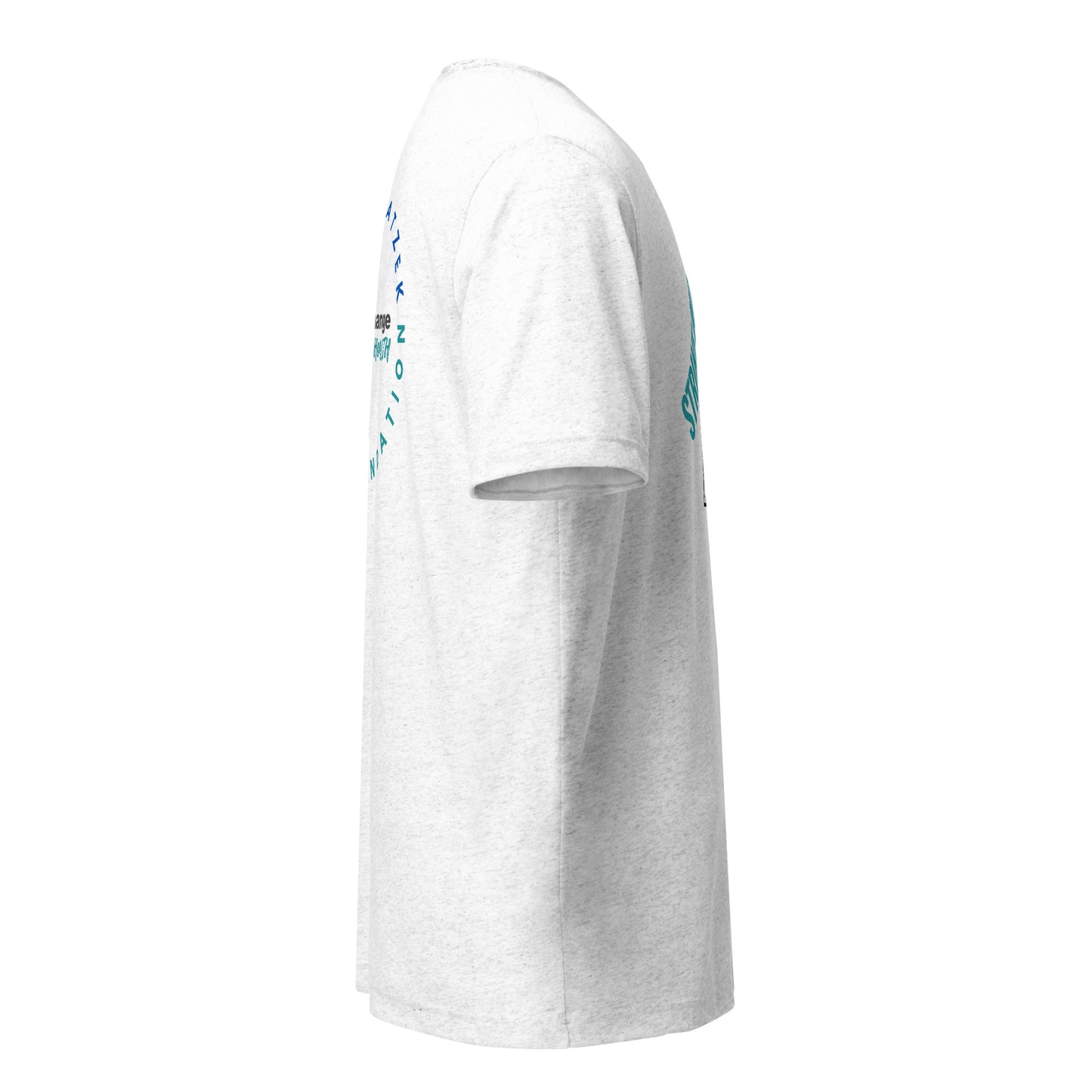 STRIKE OUT the Stigma White/Gray Short sleeve T-shirt