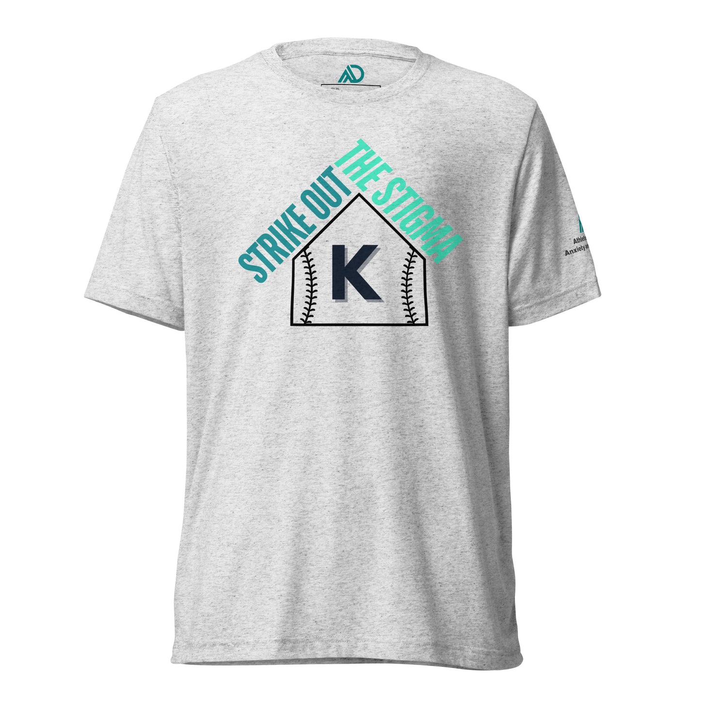 STRIKE OUT the Stigma White/Gray Short sleeve T-shirt