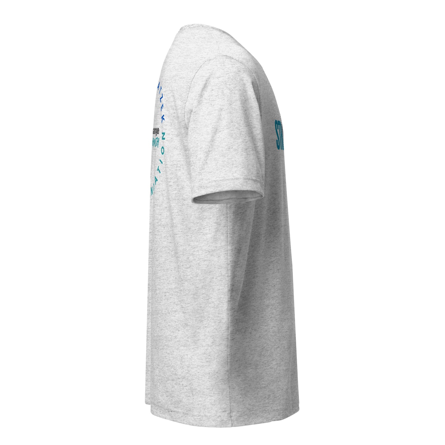 STRIKE OUT the Stigma White/Gray Short sleeve t-shirt (Horizontal)