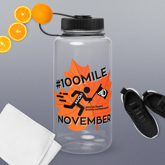 2024 #100MileNovember Wide Mouth Plastic Water Bottle